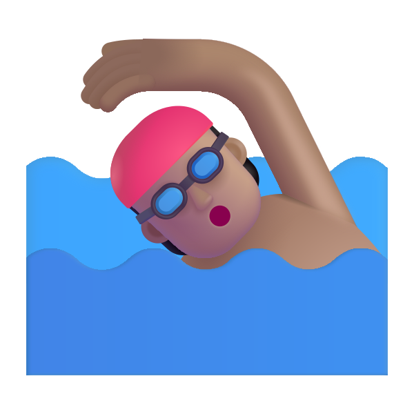 Person Swimming Color Medium