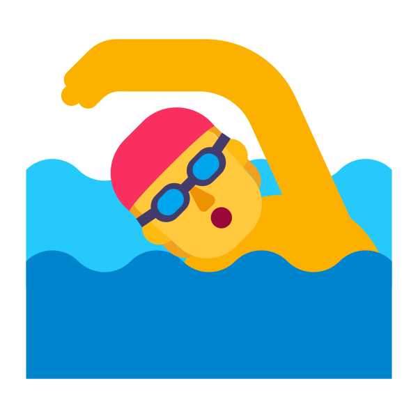 Person Swimming Flat Default