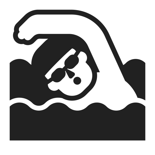 Person Swimming High Contrast Default
