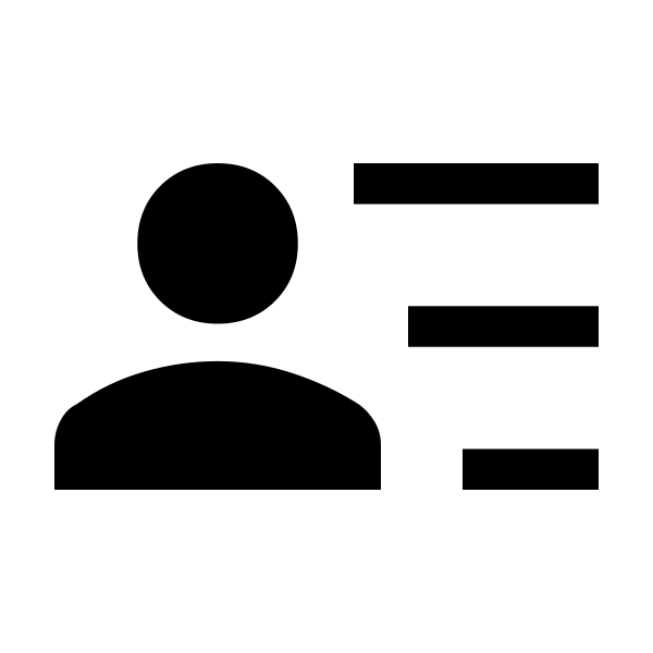 Person Text Fill