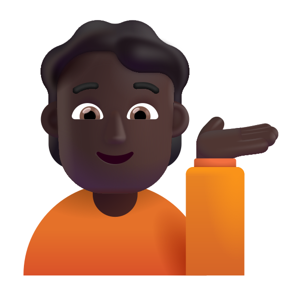 Person Tipping Hand Color Dark Vector