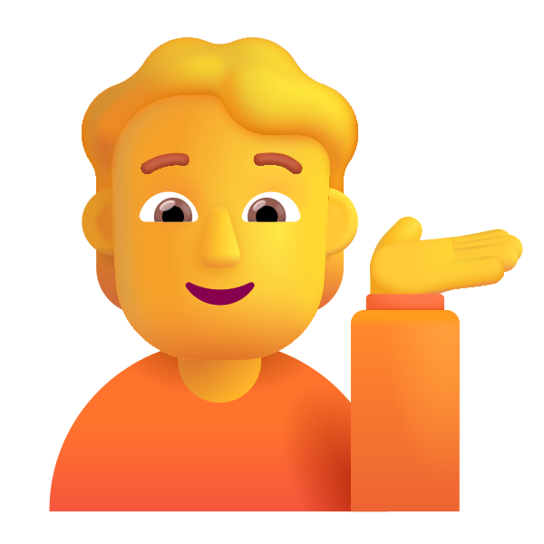Person Tipping Hand Color Default Vector