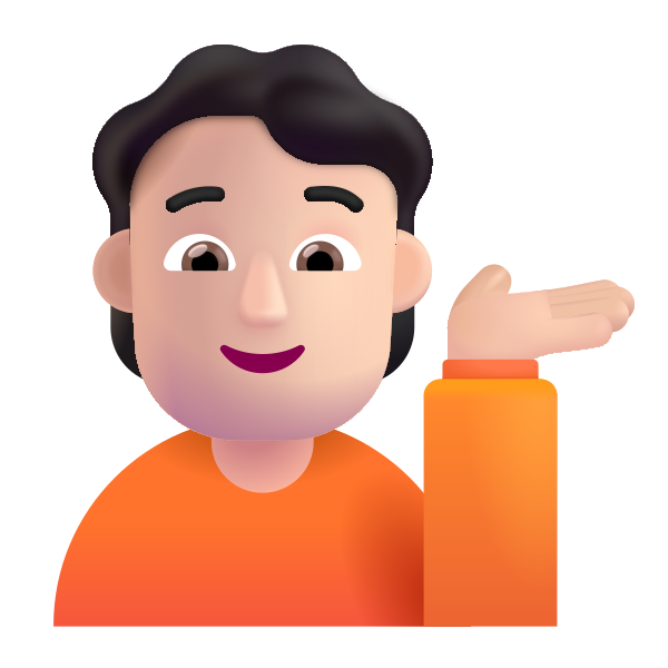 Person Tipping Hand Color Light