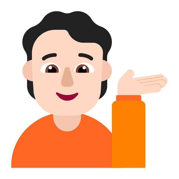 Person Tipping Hand Flat Light