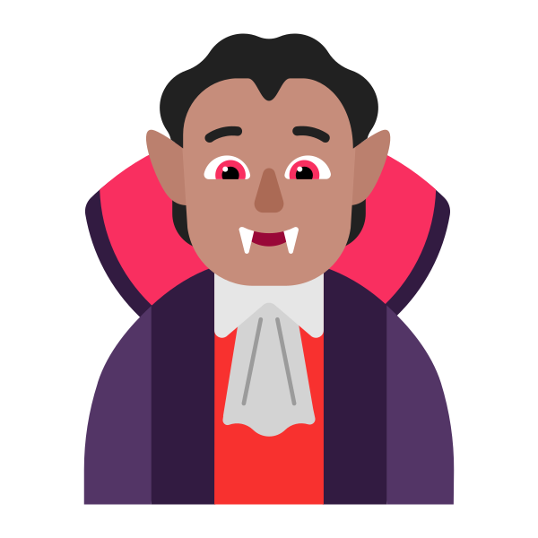 Person Vampire Flat Medium