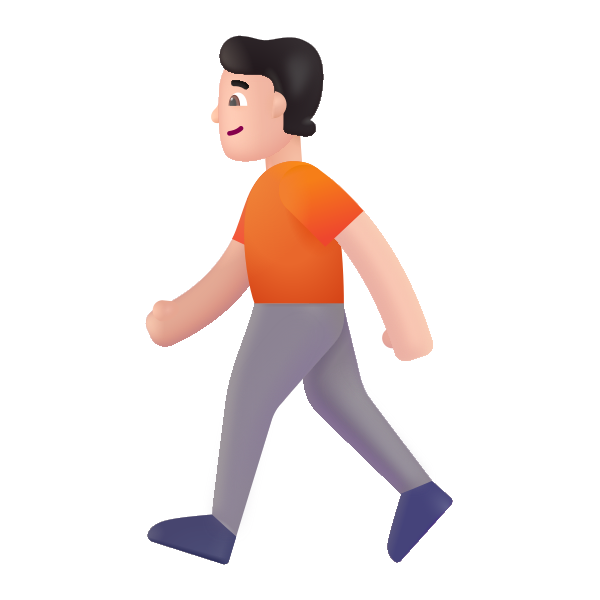 Person Walking Color Light