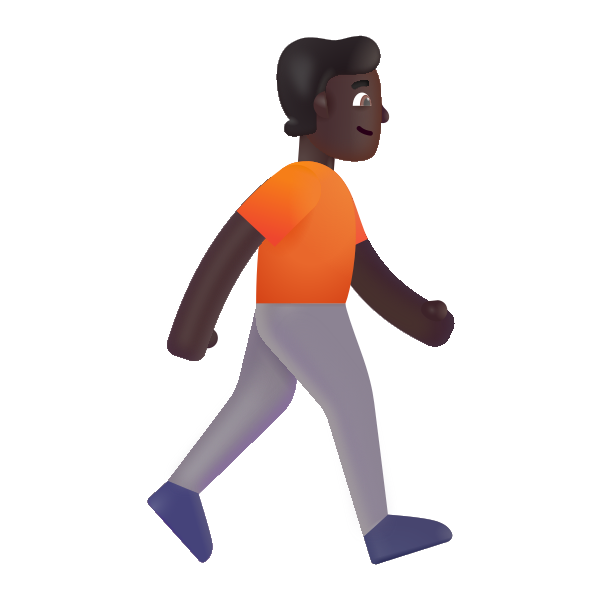 Person Walking Facing Right Color Dark