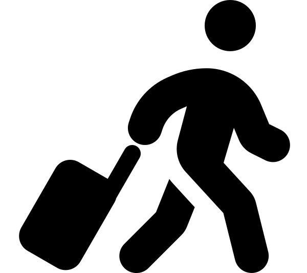 Person Walking Luggage