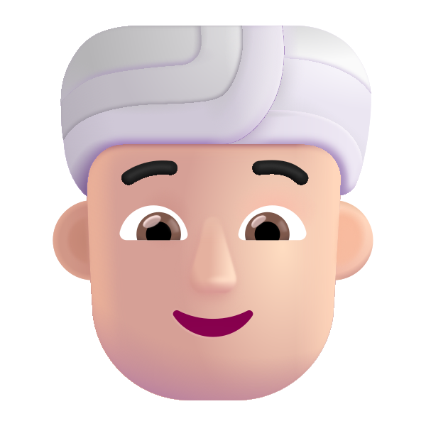 Person Wearing Turban Color Light Vector