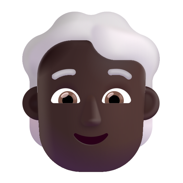 Person White Hair Color Dark