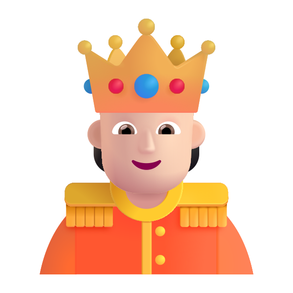 Person With Crown Color Light