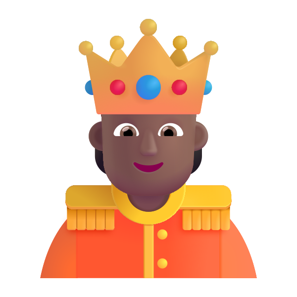 Person With Crown Color Medium Dark