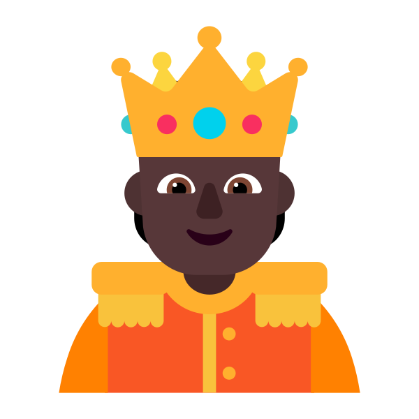 Person With Crown Flat Dark