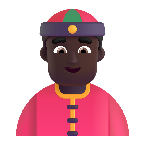 Person With Skullcap Color Dark Vector
