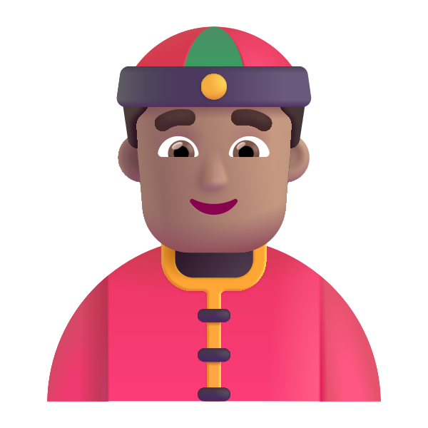 Person With Skullcap Color Medium