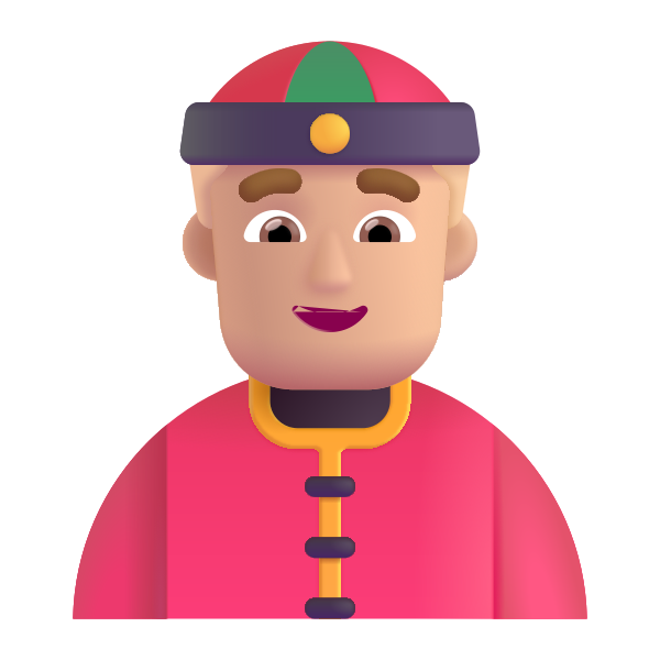 Person With Skullcap Color Medium Light