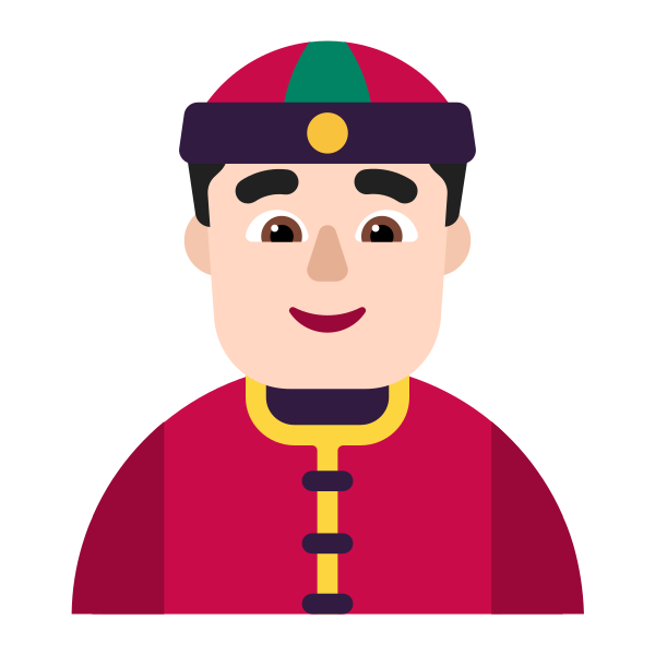 Person With Skullcap Flat Light