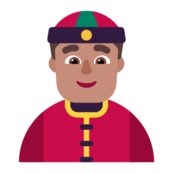 Person With Skullcap Flat Medium Vector