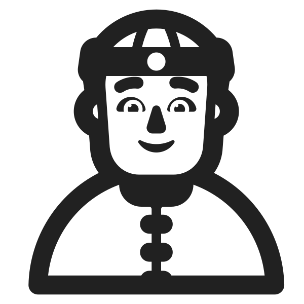 Person With Skullcap High Contrast Default Vector
