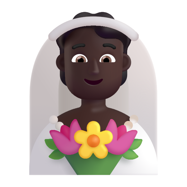 Person With Veil Color Dark Vector