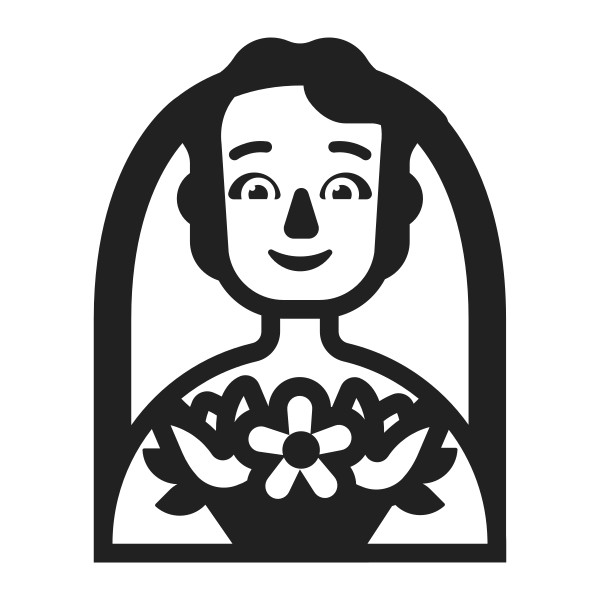 Person With Veil High Contrast Default