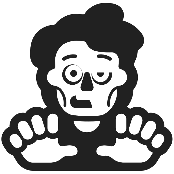 Person Zombie High Contrast