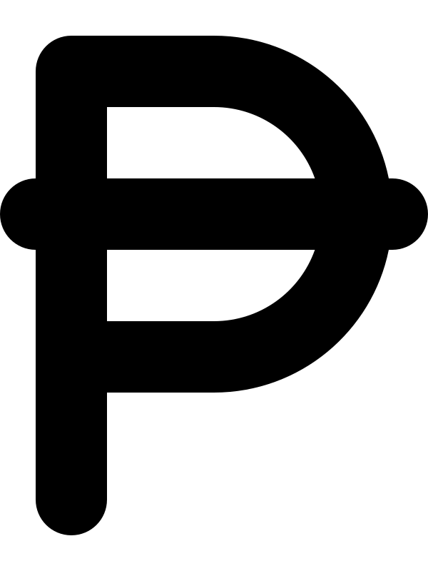 Peseta Sign