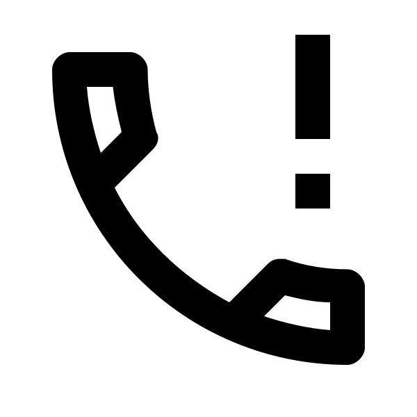 Phone Alert Outline