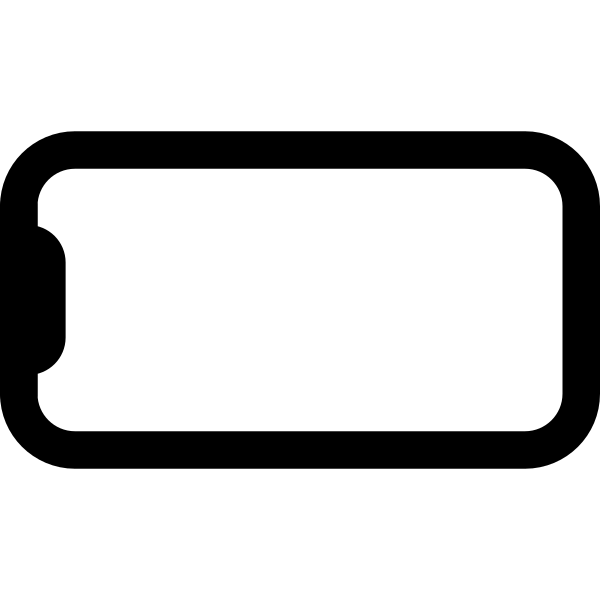 Phone Landscape Outline