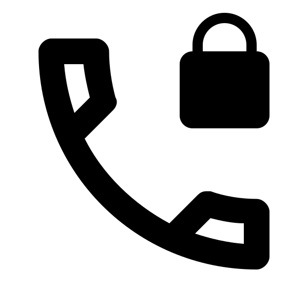 Phone Lock Outline