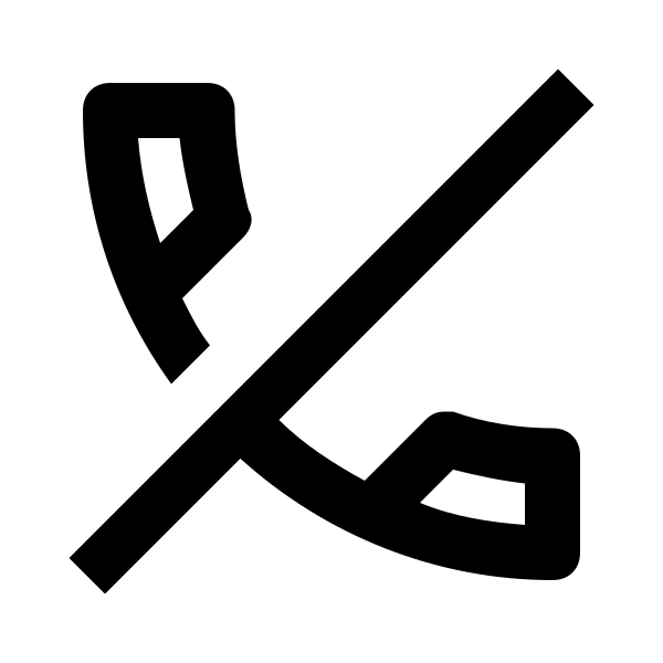 Phone Off Outline