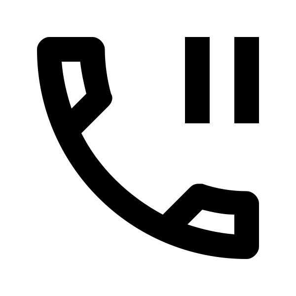 Phone Paused Outline