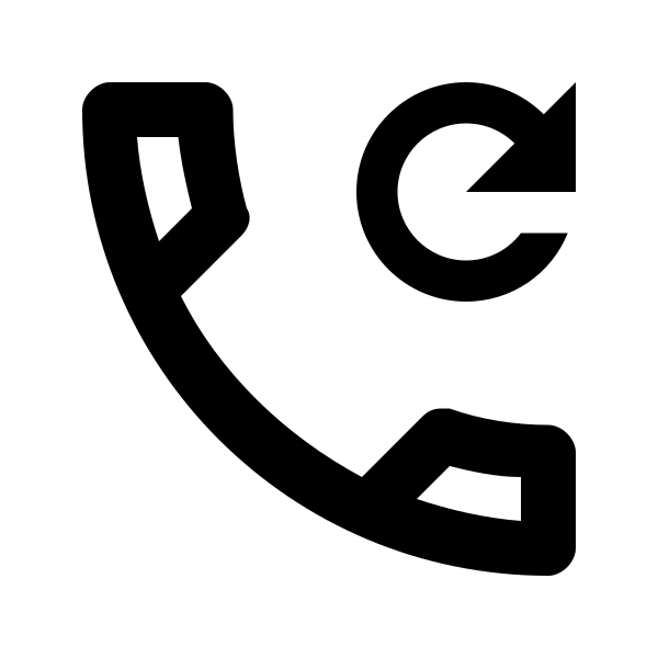 Phone Refresh Outline