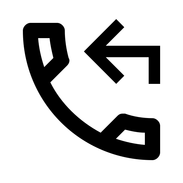 Phone Return Outline