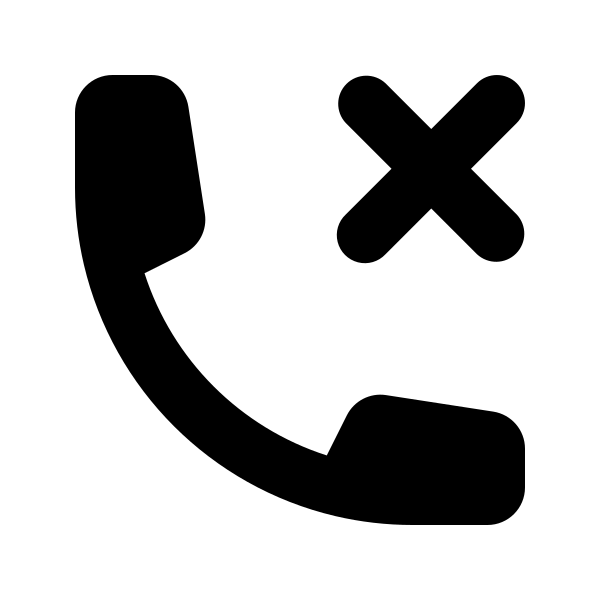 Phone X Mark Vector