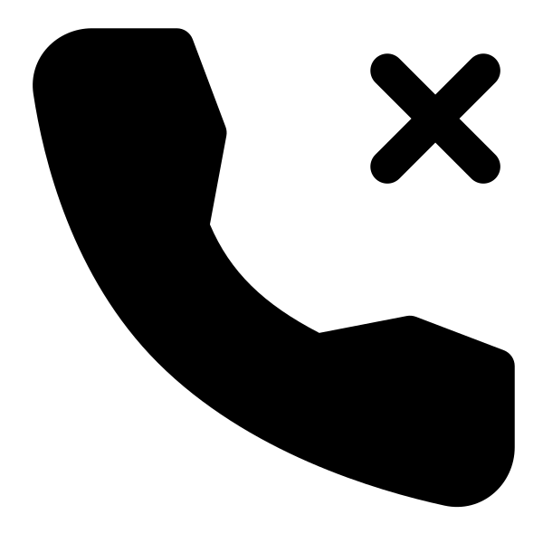Phone Xmark Vector