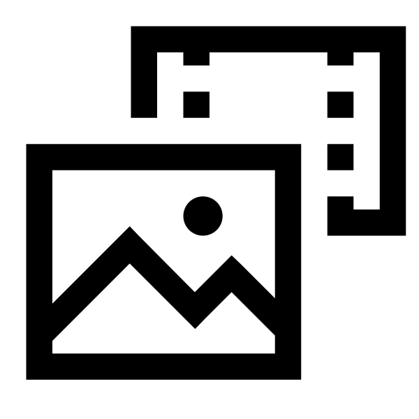 Photo Video Solid Vector