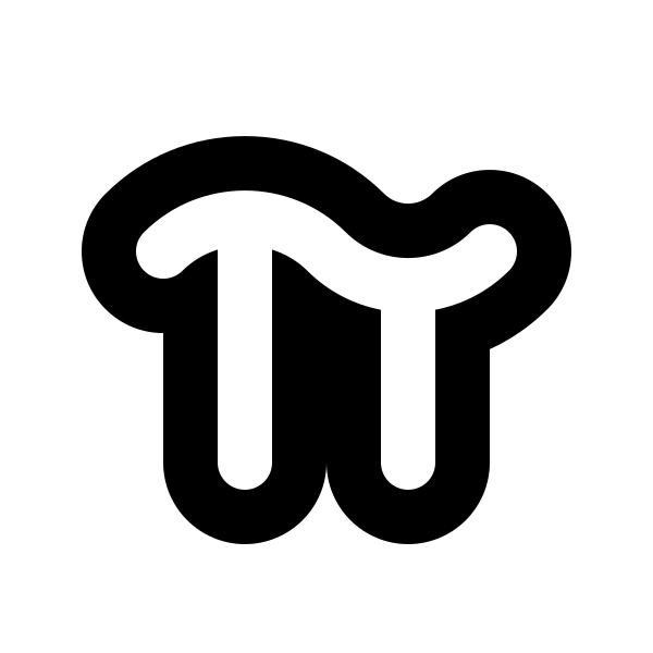 Pi Outline Vector