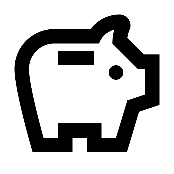 Piggy Bank Outline