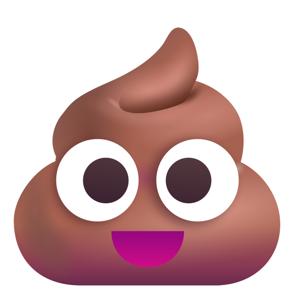 Pile Of Poo Color Vector