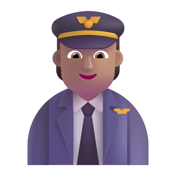 Pilot Color Medium Vector