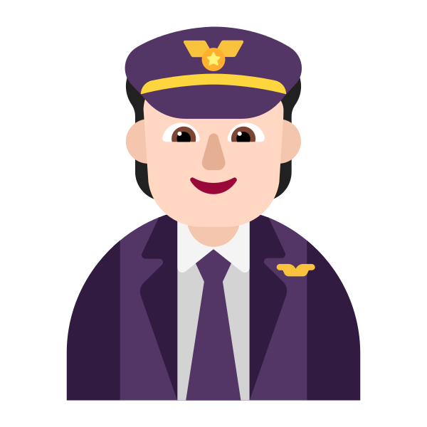 Pilot Flat Light Vector