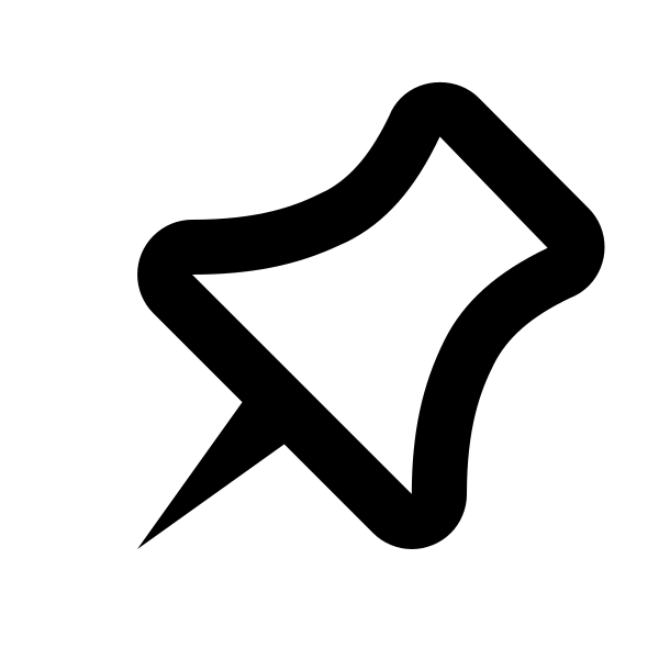 Pin Outline Vector