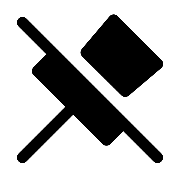 Pin Slash Vector