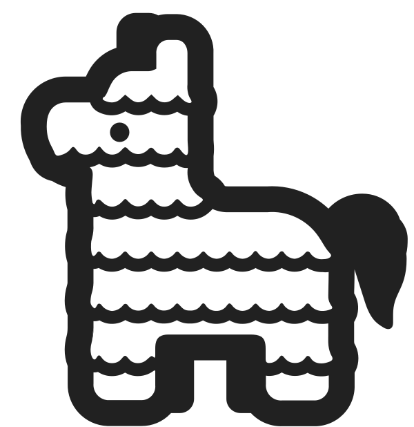 Piñata High Contrast Vector