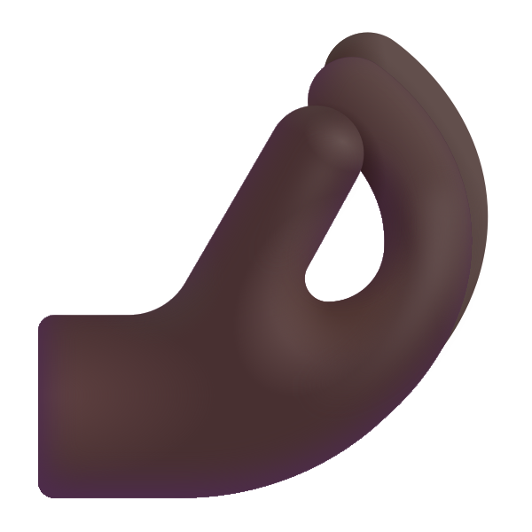 Pinched Fingers Color Dark Vector