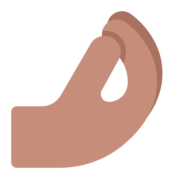 Pinched Fingers Flat Medium Vector