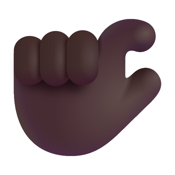 Pinching Hand Color Dark