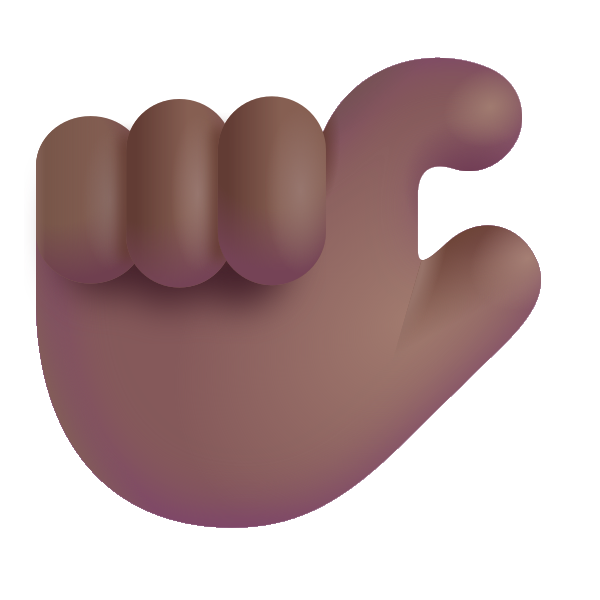 Pinching Hand Color Medium Dark