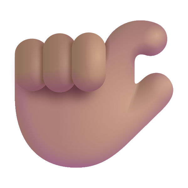 Pinching Hand Color Medium